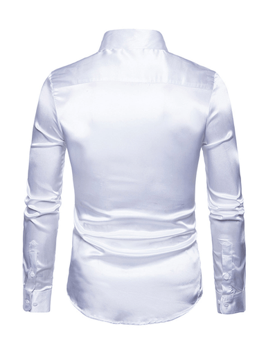 Levoire | Chemise Satin Manches Longues Homme