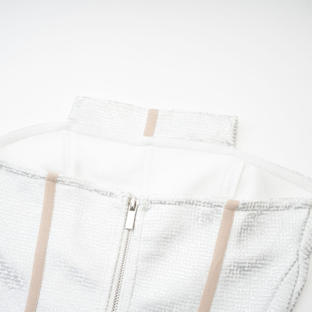 Levoire | Robe Mini Bandage Argent