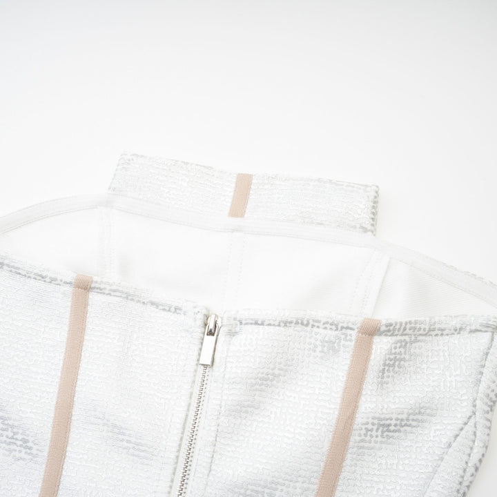 Levoire | Robe Mini Bandage Argent
