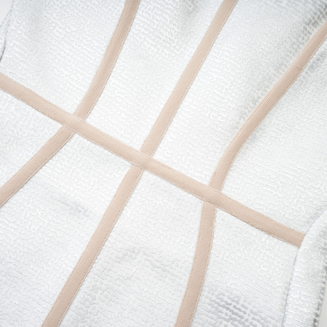 Levoire | Robe Mini Bandage Argent