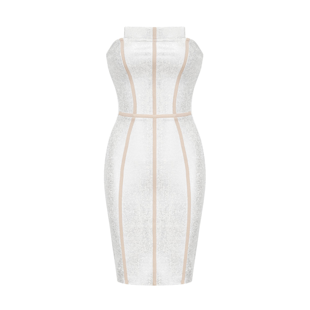 Levoire | Robe Mini Bandage Argent