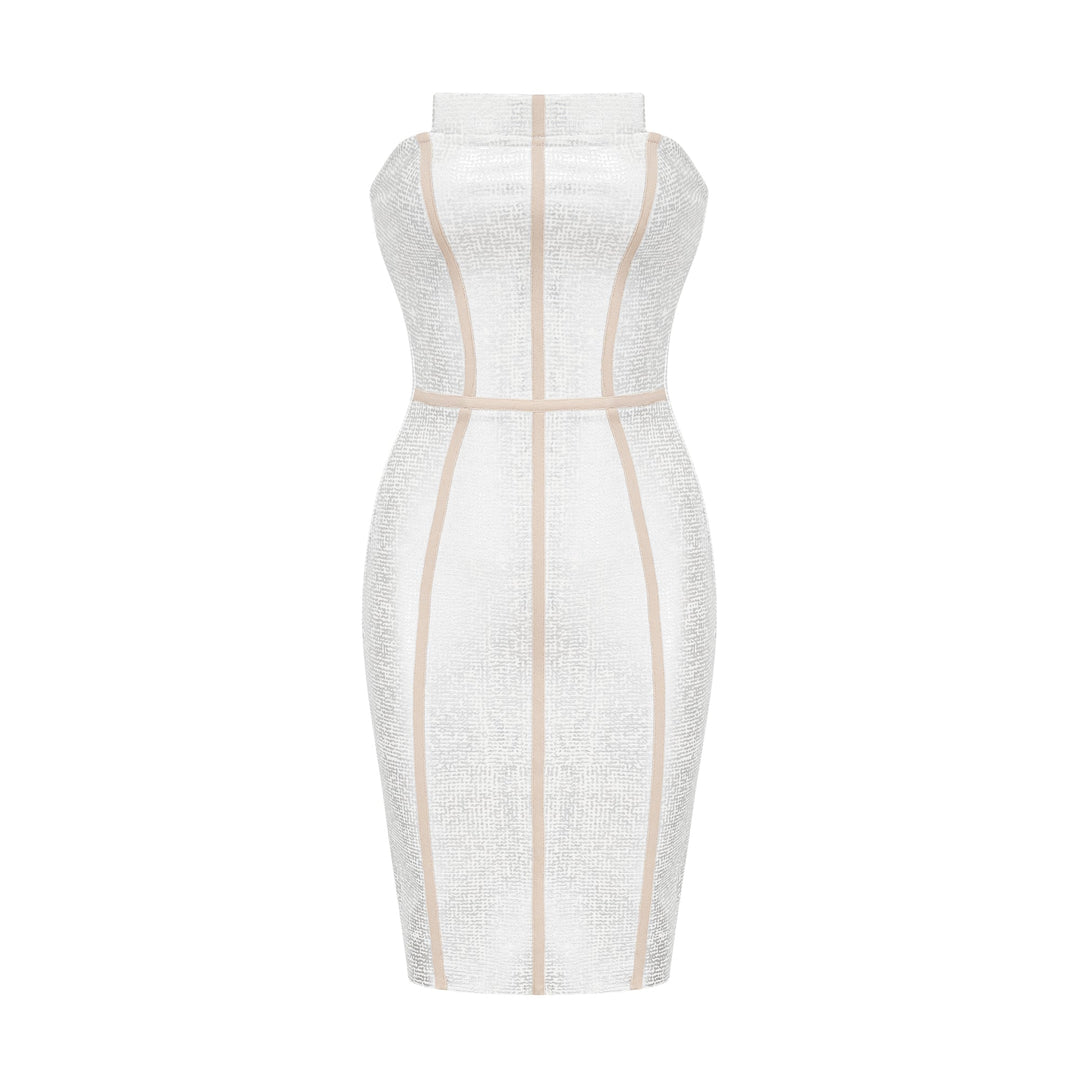 Levoire | Robe Mini Bandage Argent