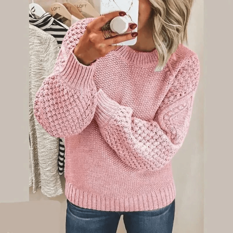 Levoire | Pull Cachemire Femme Doux Chaud Décontracté Rosa