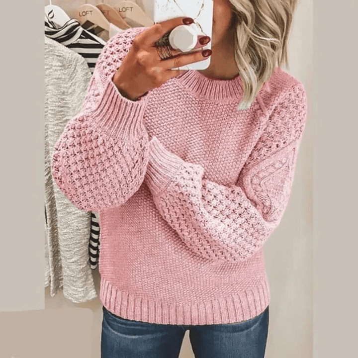 Levoire | Pull Cachemire Femme Doux Chaud Décontracté Rosa
