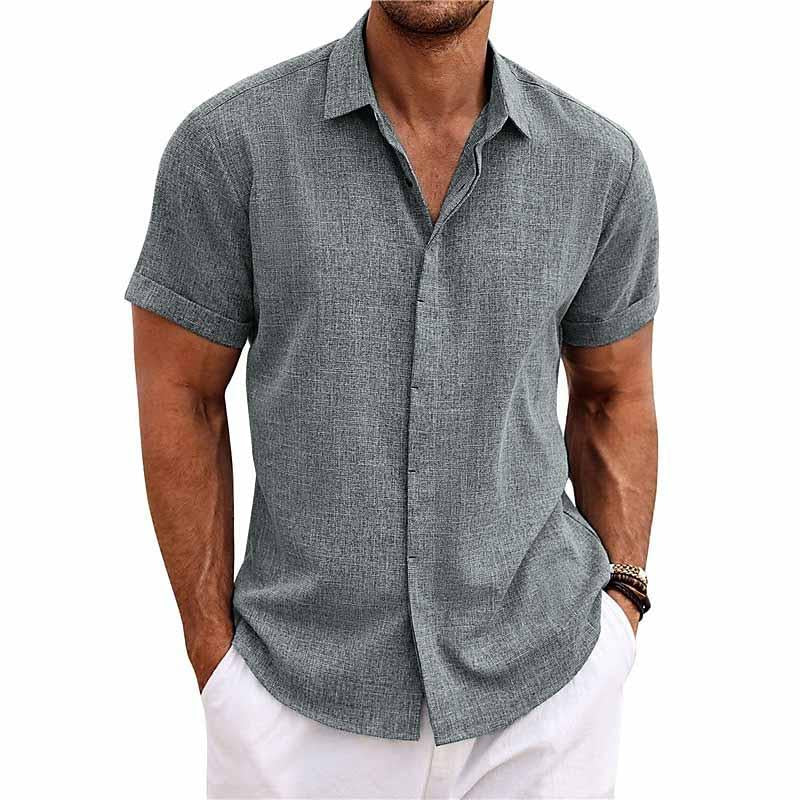 Levoire | Chemise Décontractée Élégante Pour Hommes Stylée, Confortable & Polyvalente Gris