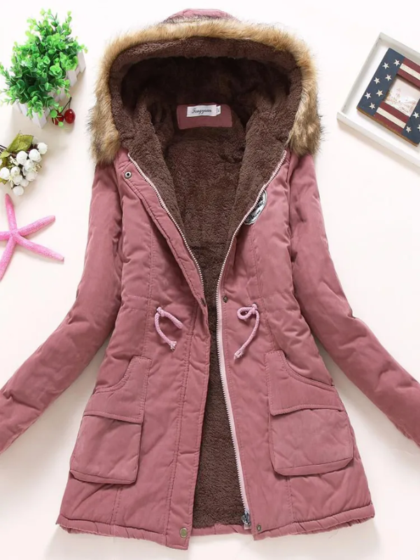Levoire | Chic Moderne Veste Chaude Pour Femmes Rose foncé
