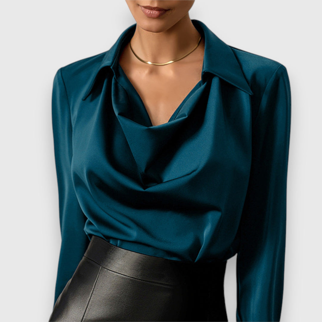 Levoire | Élégante Blouse Outfit Classique Bleu