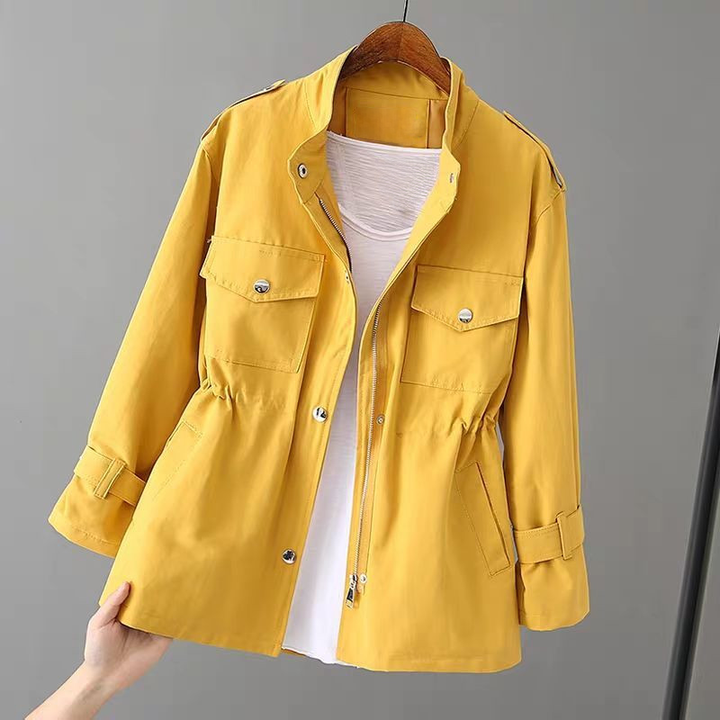 Levoire | Trench-Coat Plus Élégant Pour Femmes Jaune