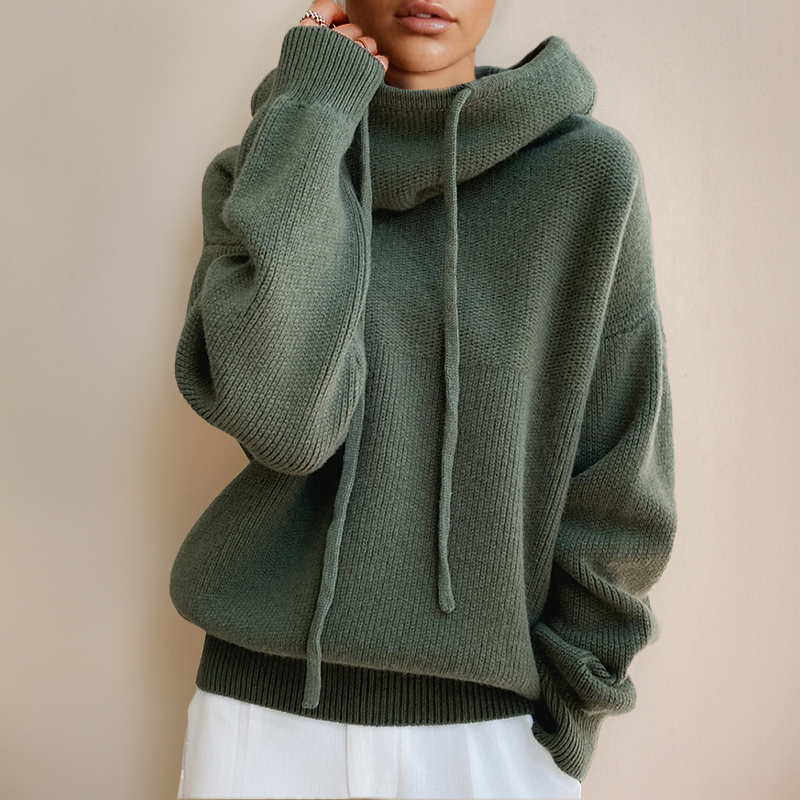 Levoire | Sweat À Capuche En Tricot Vert