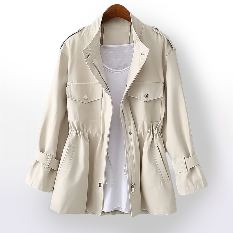 Levoire | Trench-Coat Décontracté Élégant Pour Femmes Blanc