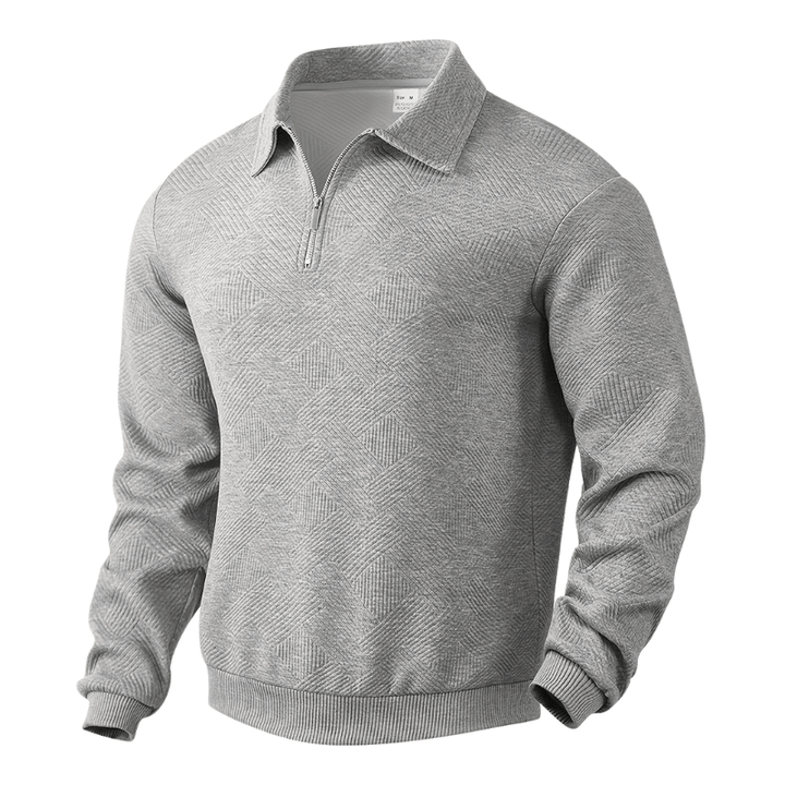 Levoire | I Zip Pull-Over Avec Motif Gris