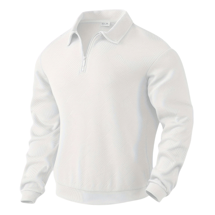 Levoire | I Zip Pull-Over Avec Motif Blanc