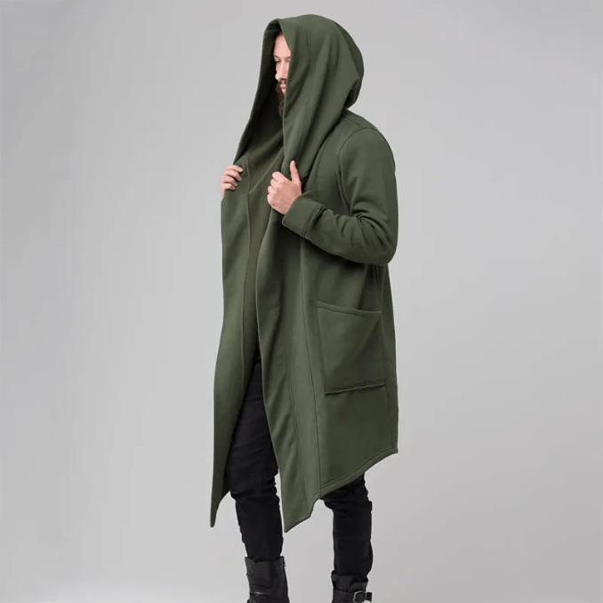 Levoire | Trench-coat Veste Homme Édition Limitée Veste Avec Capuche Imperméable Vert