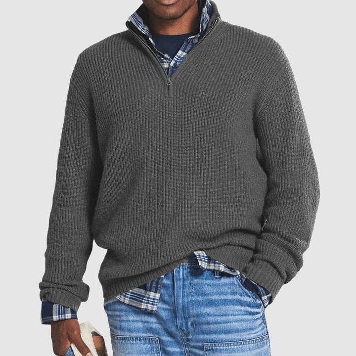 Levoire | Pull homme gilet cachemire business décontracté pull Gris