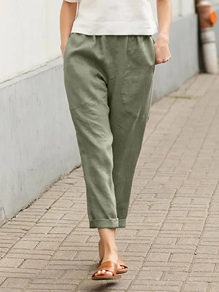 Levoire | Super Décontracté, Pantalon Élégant Vert