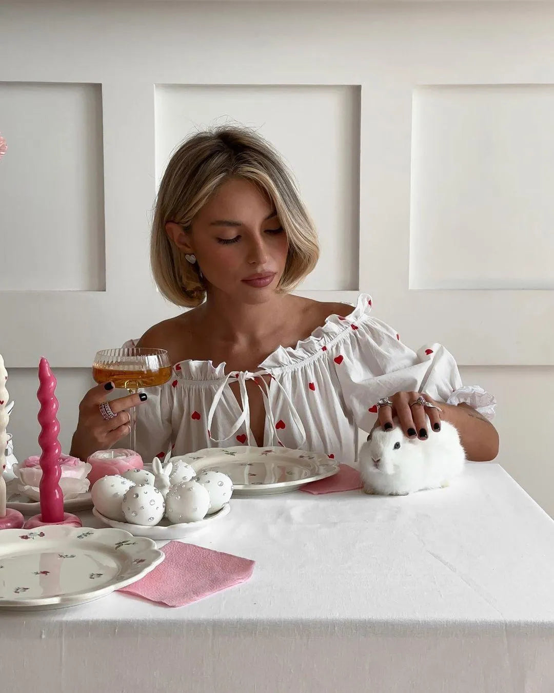 Levoire | Robe sexy avec un motif en forme de cœur et un design décolleté