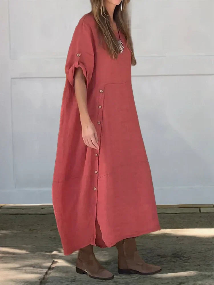 Levoire | Robe Longue Avec Coupe Confortable Rot