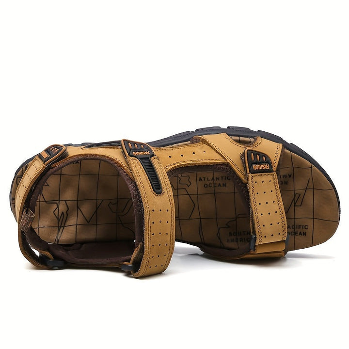 Levoire | Sandales En Cuir Avec Velcro