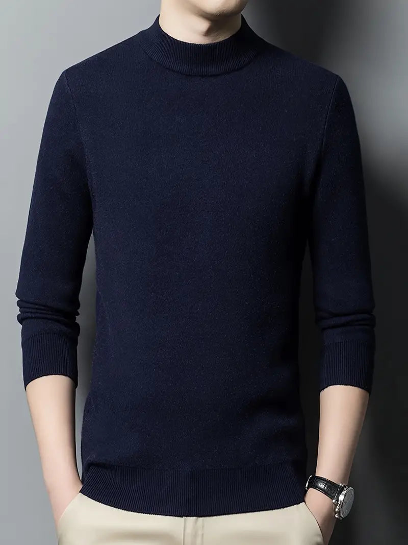 Levoire | Pull En Cachemire Avec Finition Élégante Bleu marine