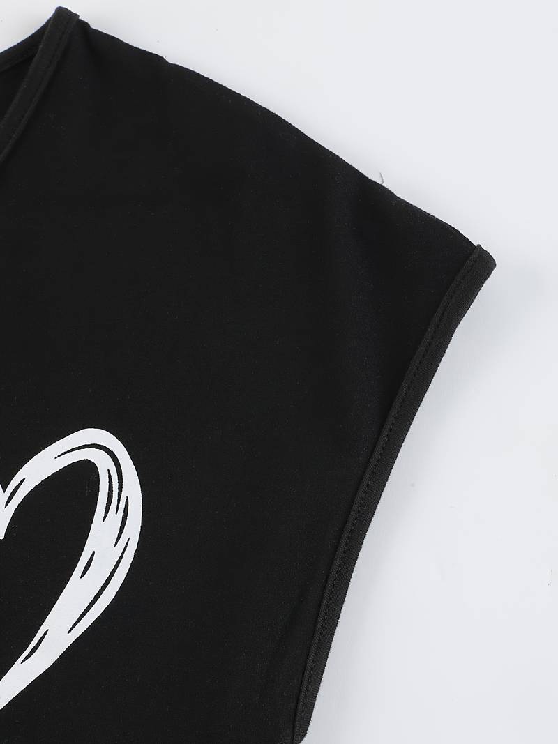 Levoire | T-Shirt Avec Imprimé Cœur Et Décolleté En V