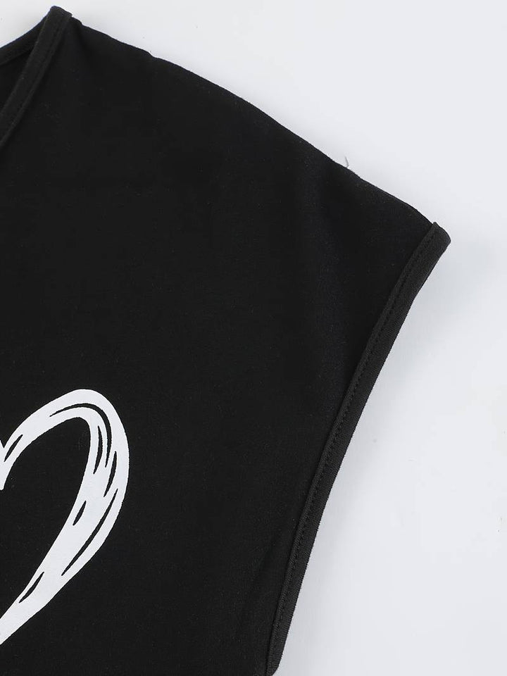 Levoire | T-Shirt Avec Imprimé Cœur Et Décolleté En V