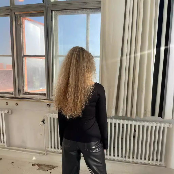Levoire | Chemise Noire Avec Largeur Au Niveau Des Manches