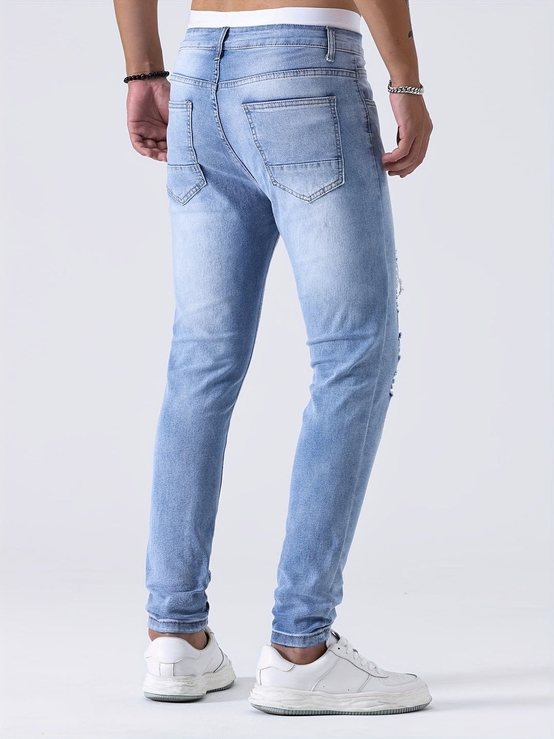 Levoire | Jean Slim Fit Déchiré Pour Hommes