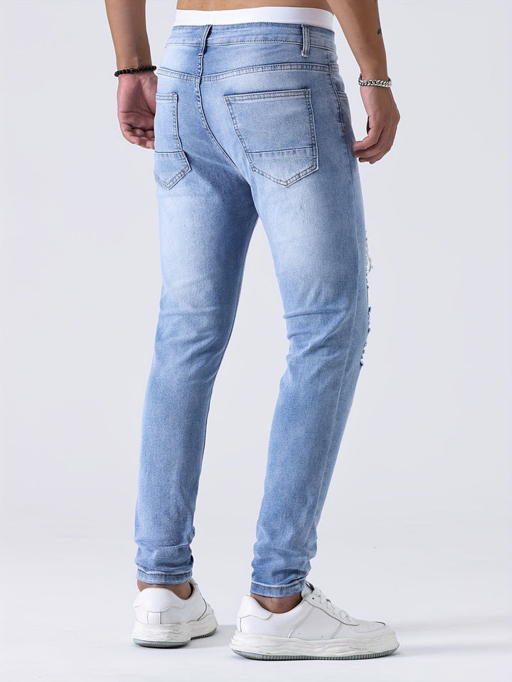Levoire | Jean Slim Fit Déchiré Pour Hommes