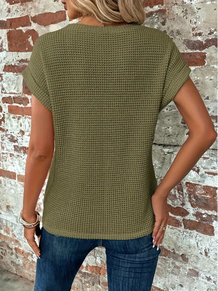 Levoire | T-Shirt Décontracté À Manches Courtes Et Col Rond