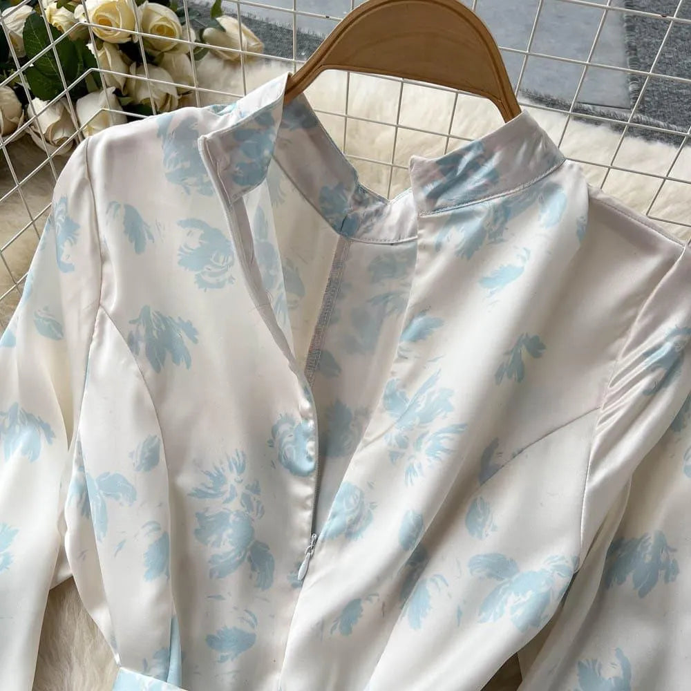 Levoire | Robe en chiffon Kukka avec des épingles à nourrice au col