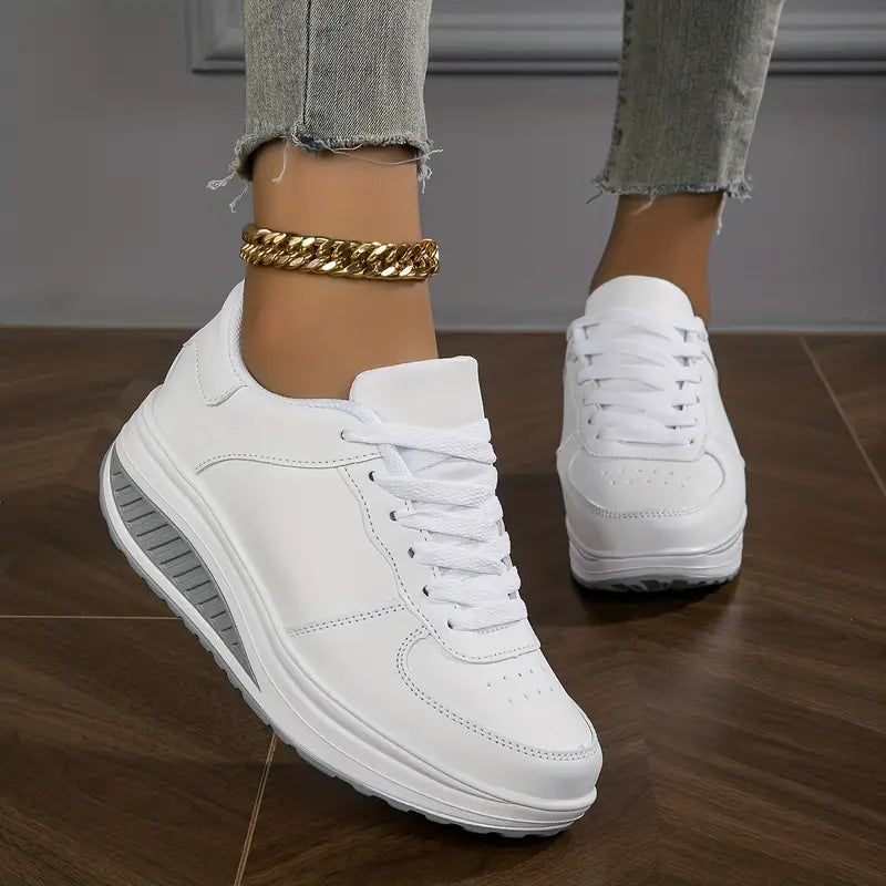 Levoire | Chaussures Antidérapantes Confortables Avec Semelle Épaisse Pour Une Marche Sans Douleur Blanc