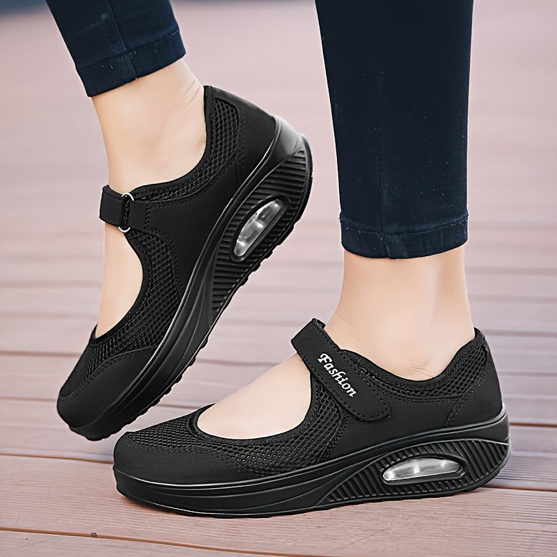 Levoire | Chaussures De Sport À Coussin D'air En Mesh Pour Femmes Noir