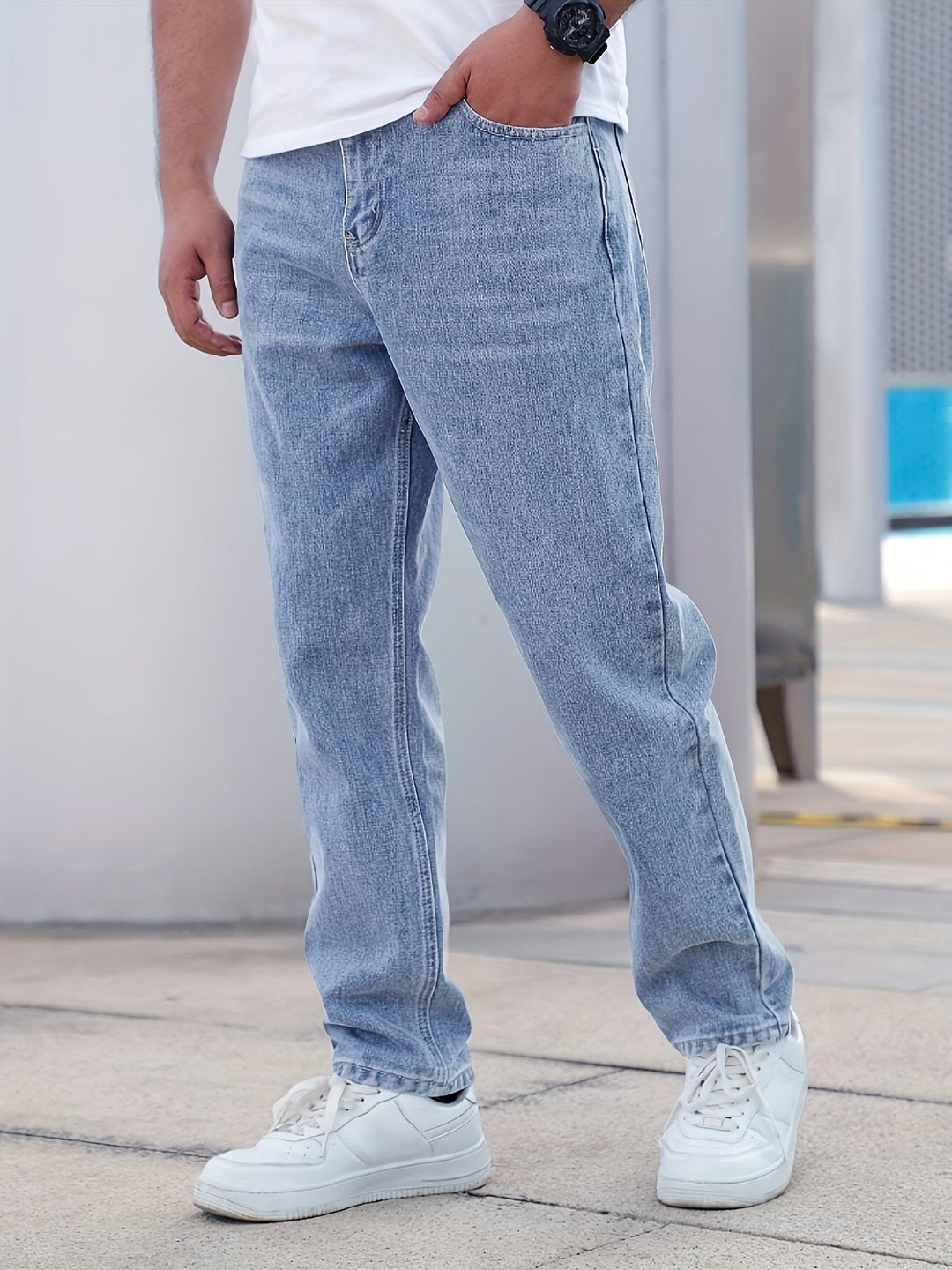 Levoire | Jeans Classiques Pour Hommes En Couleur Unie