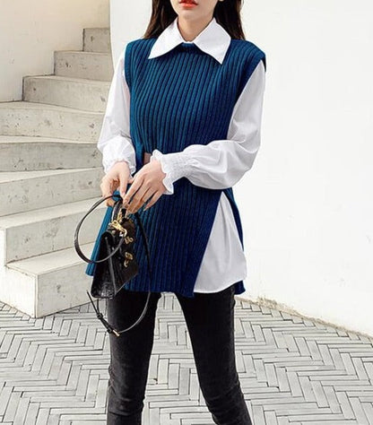 Levoire | Blouse Sweater Ensemble 2 Pièces, Décontracté Et Confortable