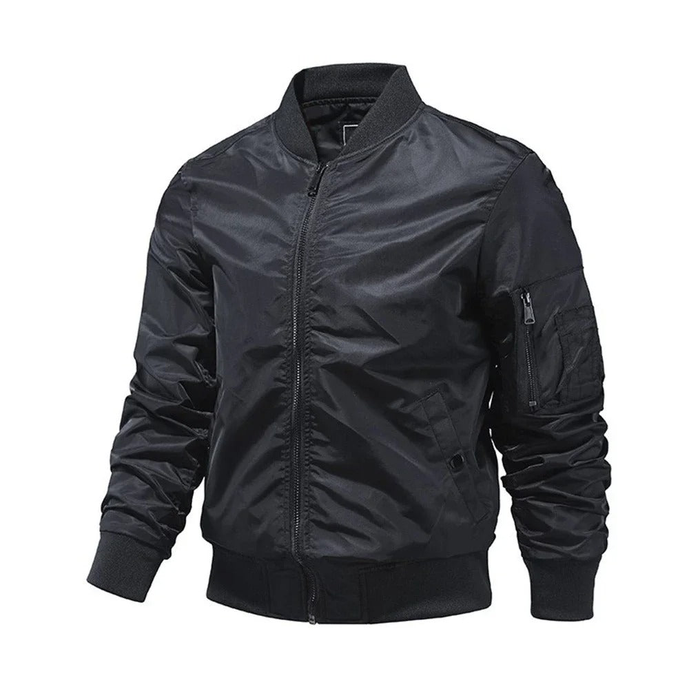 Levoire | Veste Bomber D'Automne Pour La Mi-Saison Noir