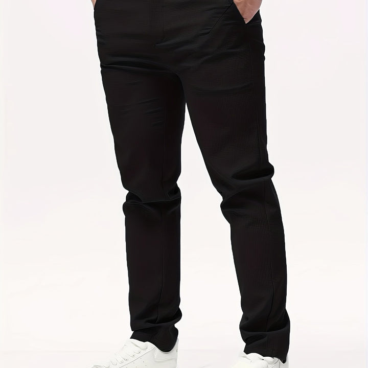 Levoire | Pantalons Décontractés Classiques Pour Hommes Noir