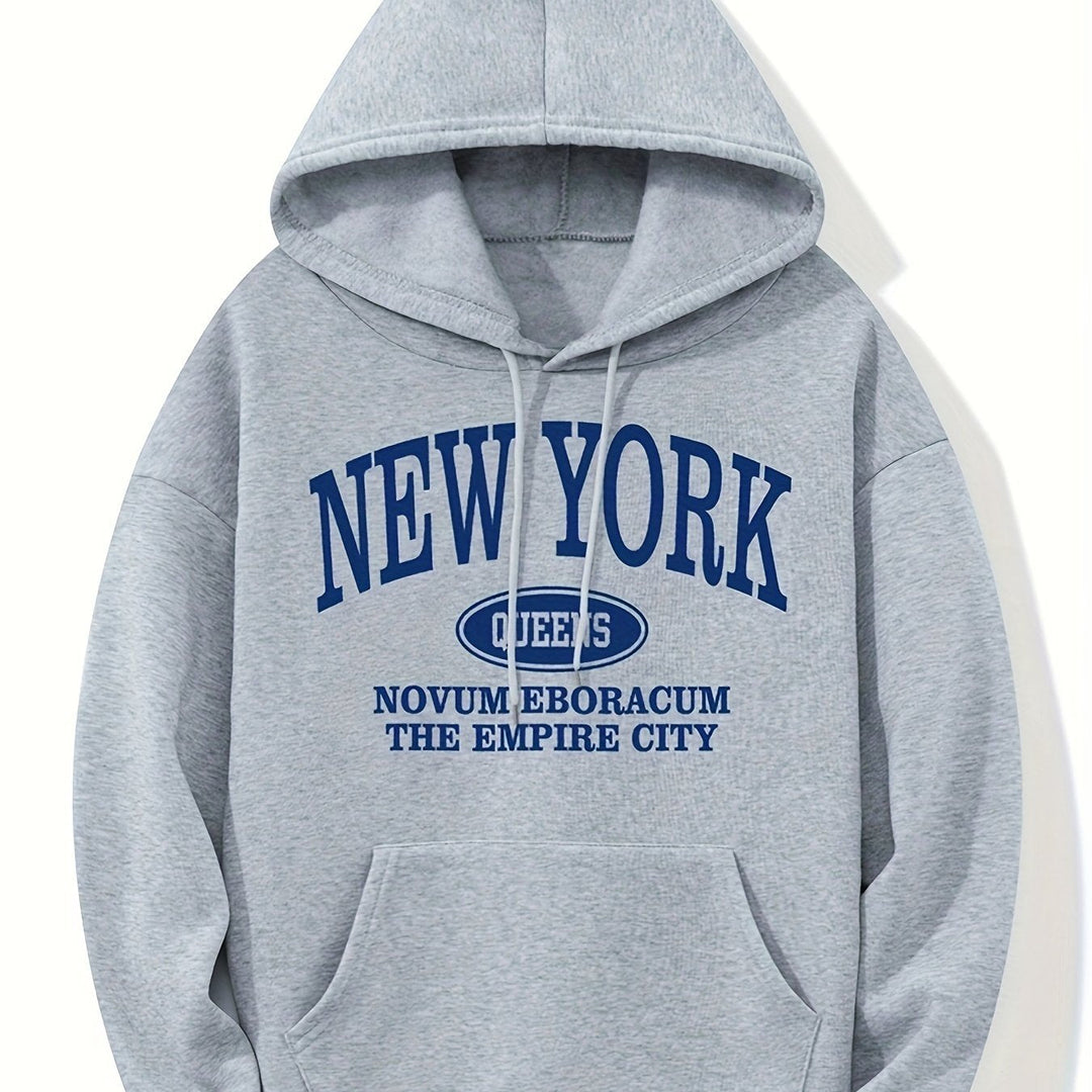 Levoire | Sweat À Capuche Avec Impression D'Imprimerie De New York Et Poche Kangourou