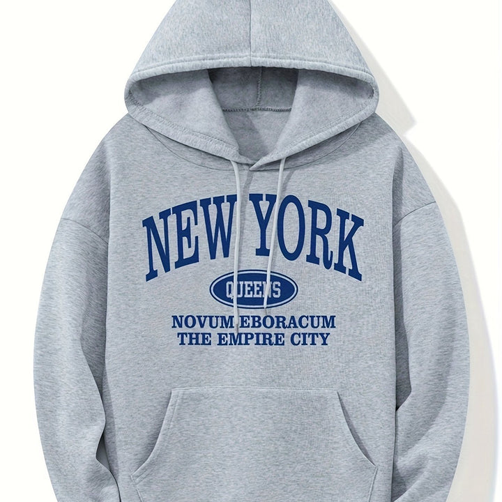 Levoire | Sweat À Capuche Avec Impression D'Imprimerie De New York Et Poche Kangourou