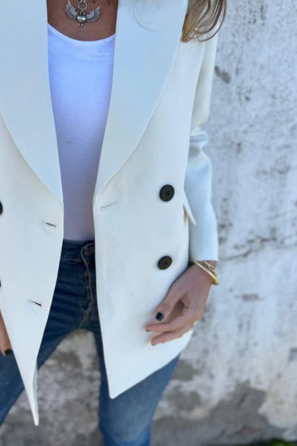 Levoire | Blazer À Col Classique À Manches Longues En Taille Entière