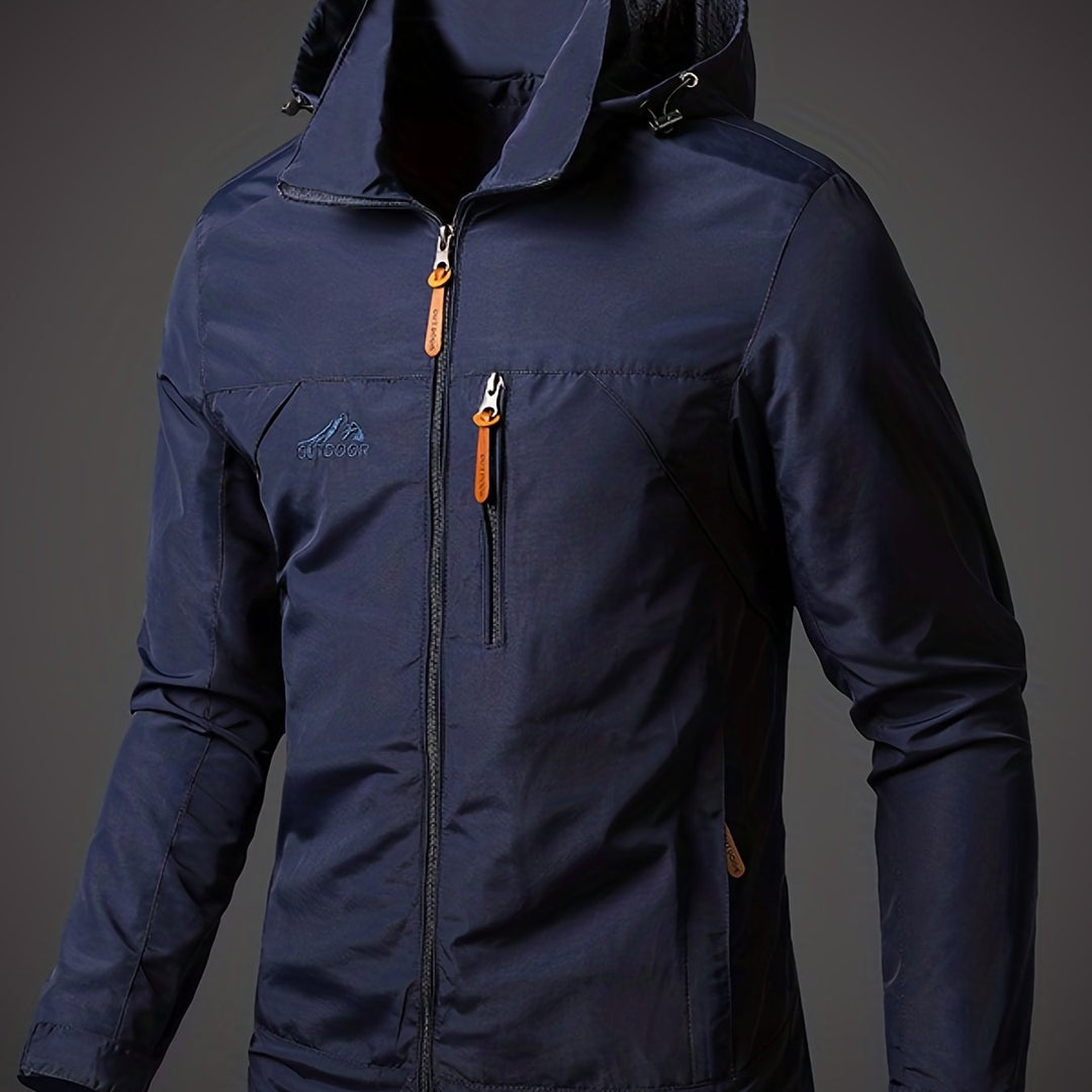 Levoire | Veste Softshell Imperméable Pour Hommes Avec Capuche Meri bleu