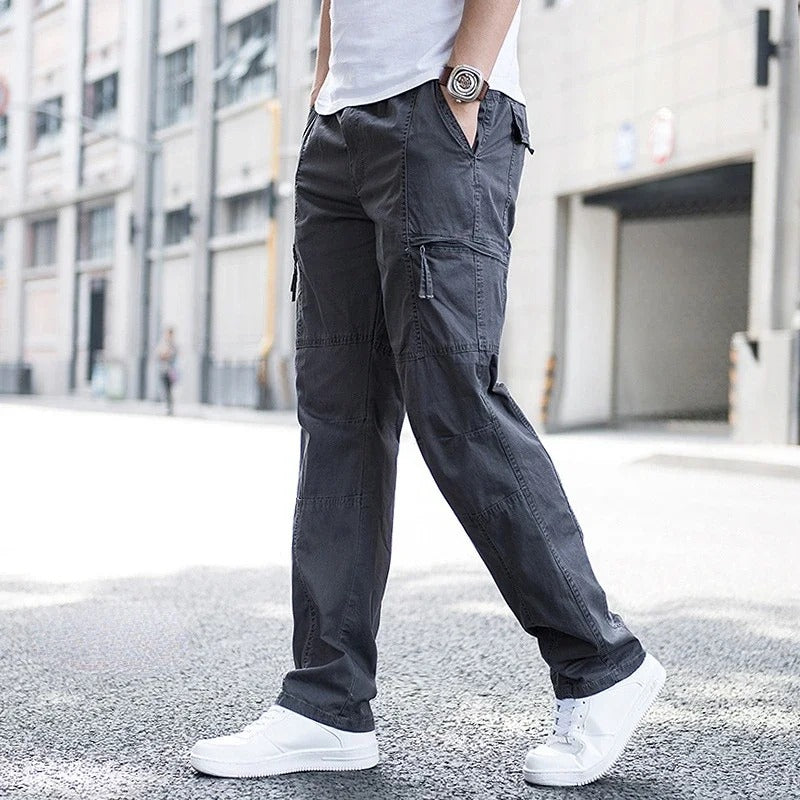 Levoire | Pantalons Cargo Avec Poches Pratiques Gris foncé