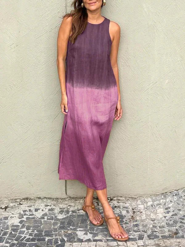 Levoire | Robe D'Été Pour Femmes Avec Décolleté En V Violet