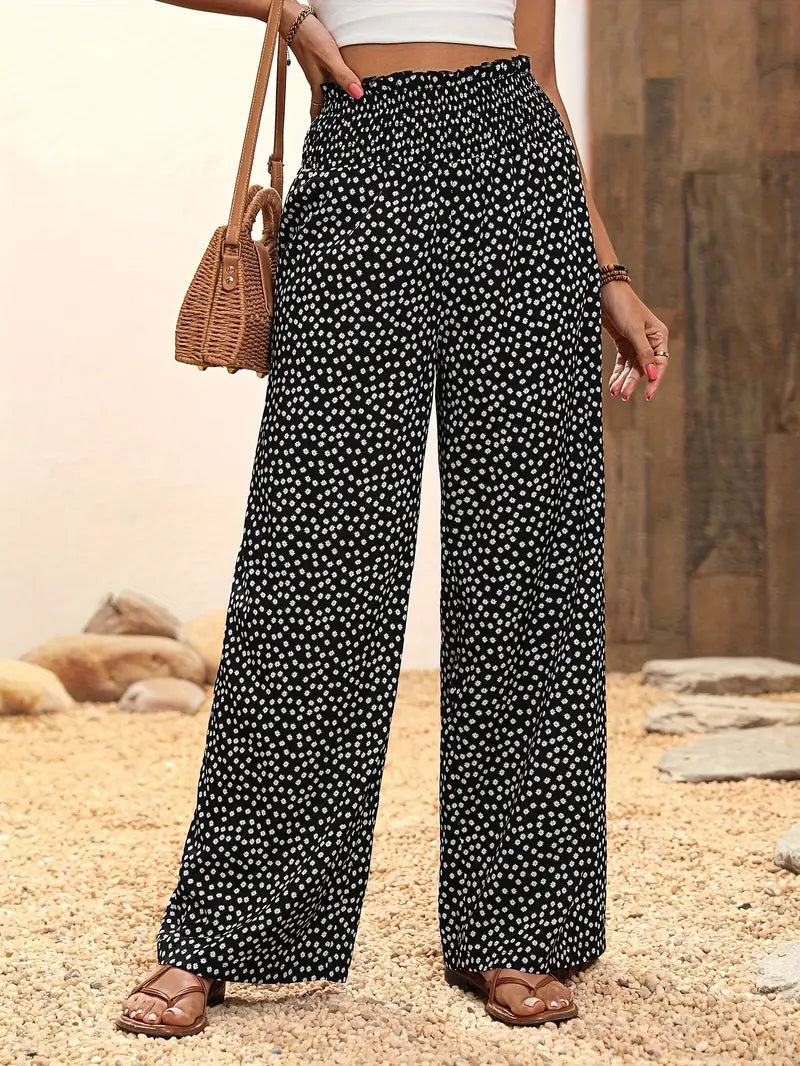 Levoire | Pantalons à jambes larges Noir