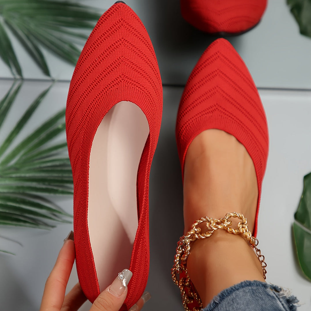 Levoire | Comfortable Pointed Toe Glide Shoes Rot