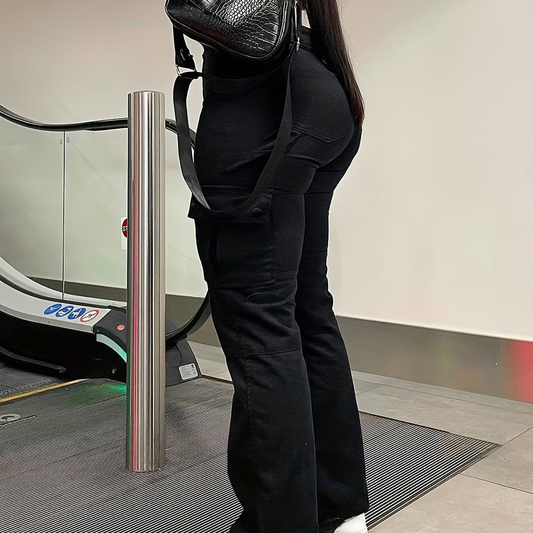 Levoire | Jeans Cargo En Style De Rue Noir