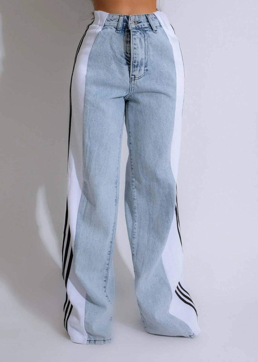 Levoire | Völjä jeans Denim bleu clair blanc