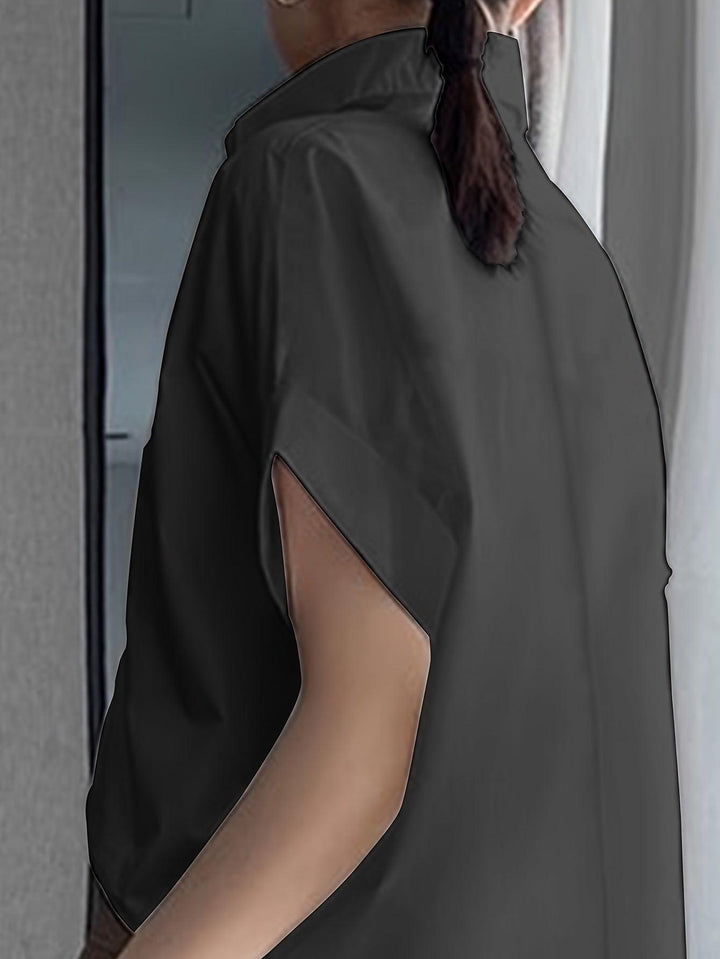 Levoire | Élégante Blouse À Col Revers Semi-Transparente