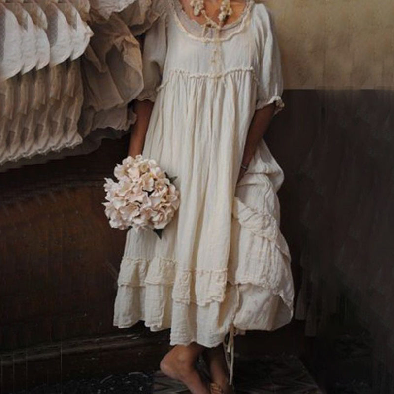 Levoire | Sérénité Robe - Élégance Sans Effort Beige