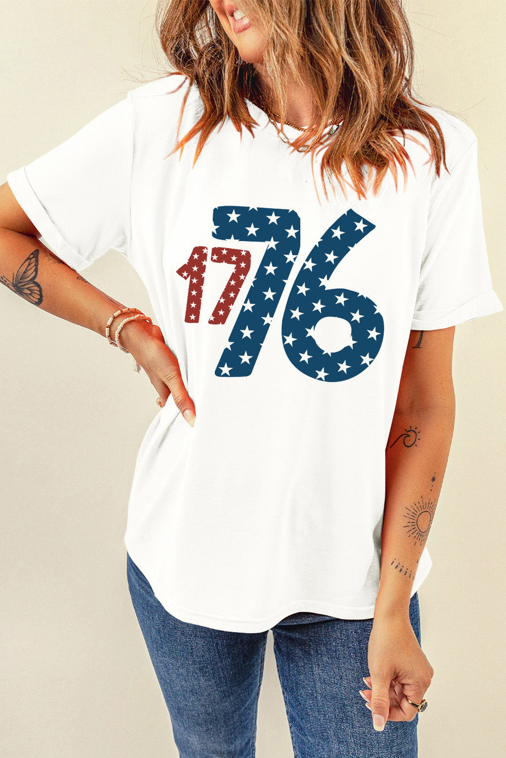 Levoire | 1776 Col Rond T-shirt à Manches Courtes