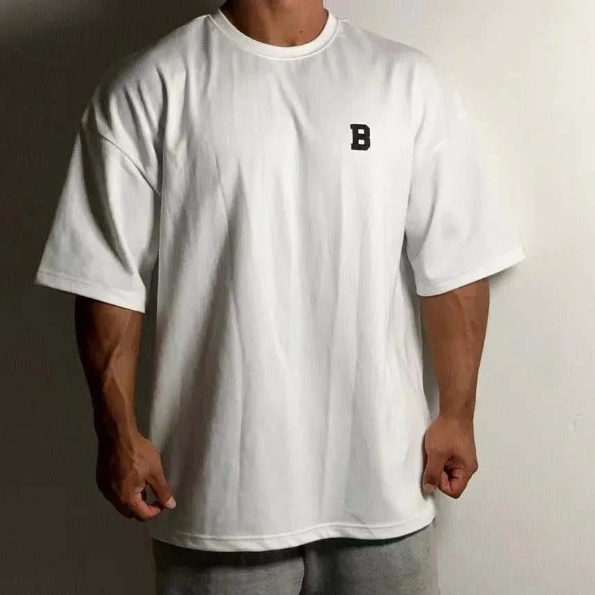 Levoire | T-shirt de fitness pour hommes Blanc